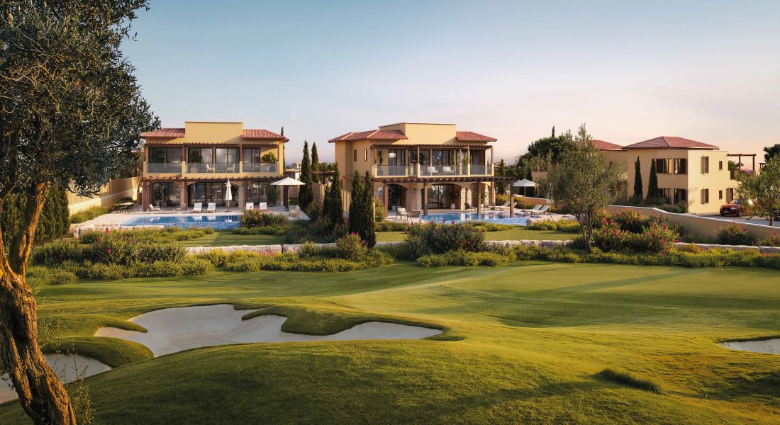 Real estate for sale at the Aphrodite Hills Resort in Paphos, Cyprus.